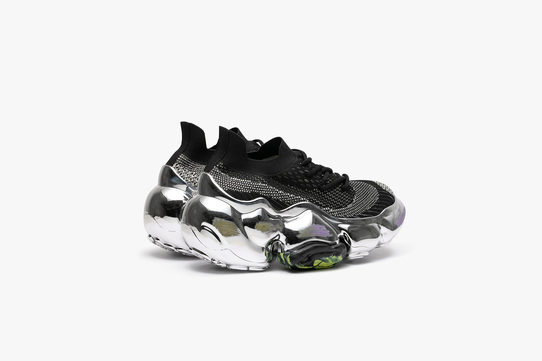 15日終了【限定】Grounds Moopie Chrome Scratch MOOPIE CHROME SCRATCH - BLACK CREAM / CHROME (ムーピー