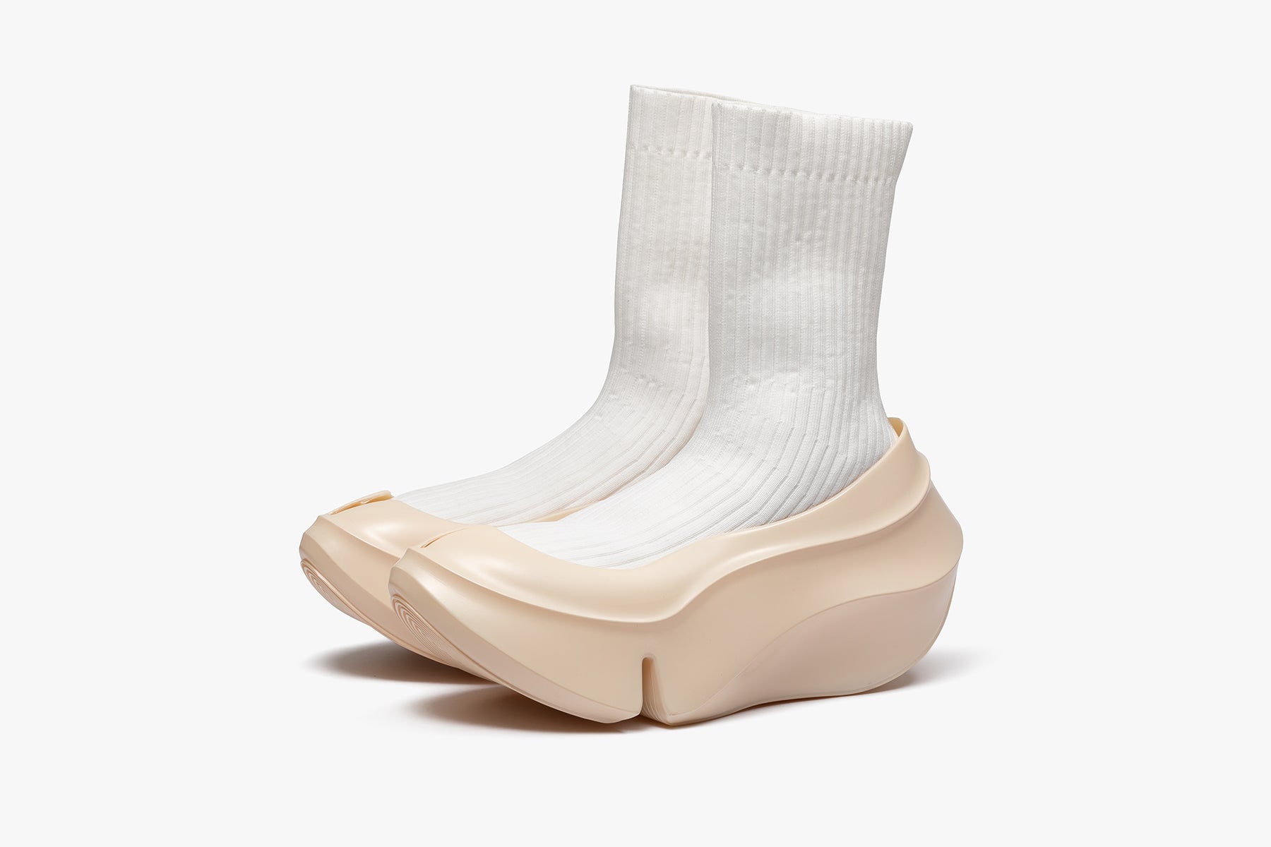 grounds ORCA RIB SOCK WHITE / VANILLA