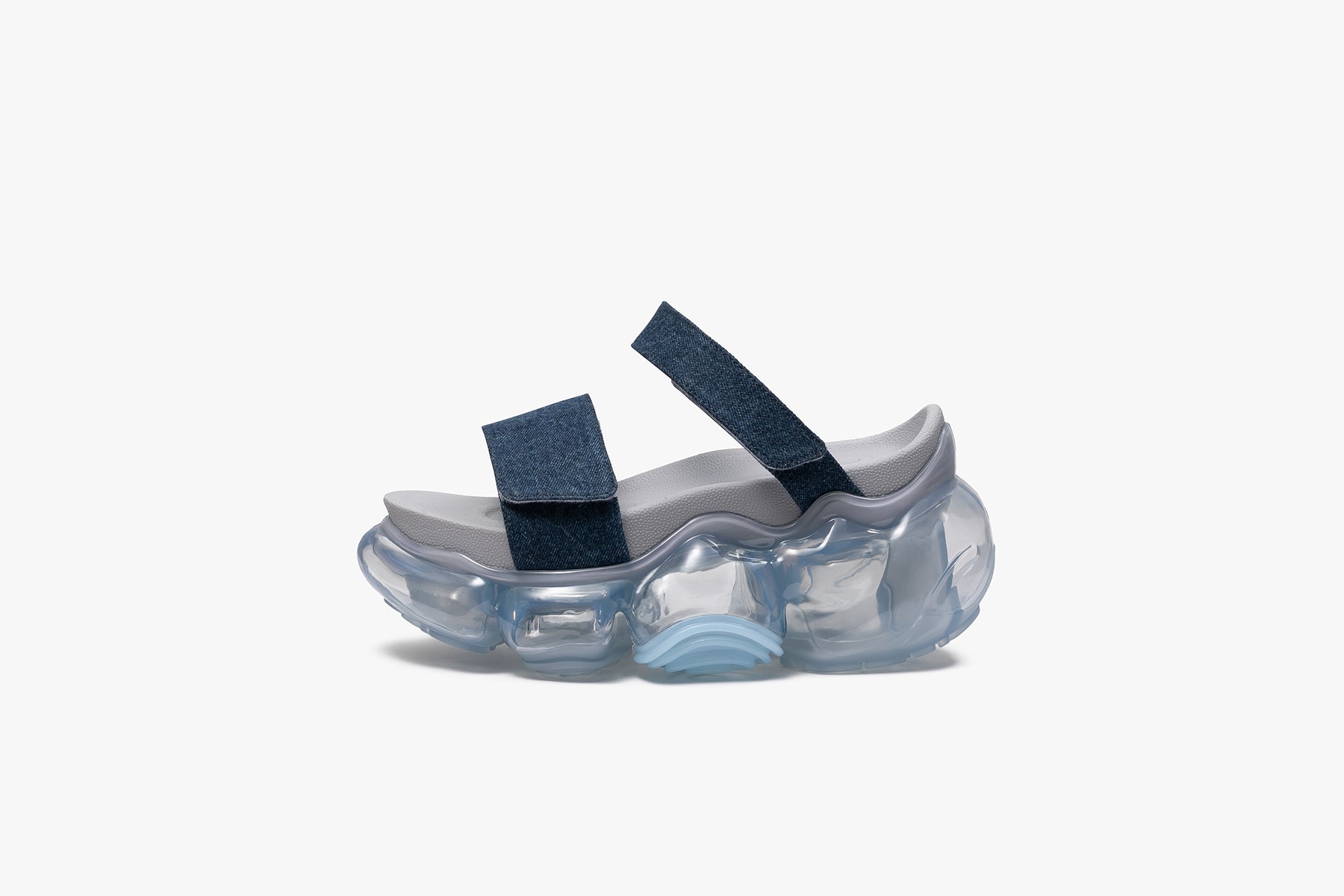 grounds MOOPIE LEATHER SANDAL DENIM INDIGO / ICEGRAY
