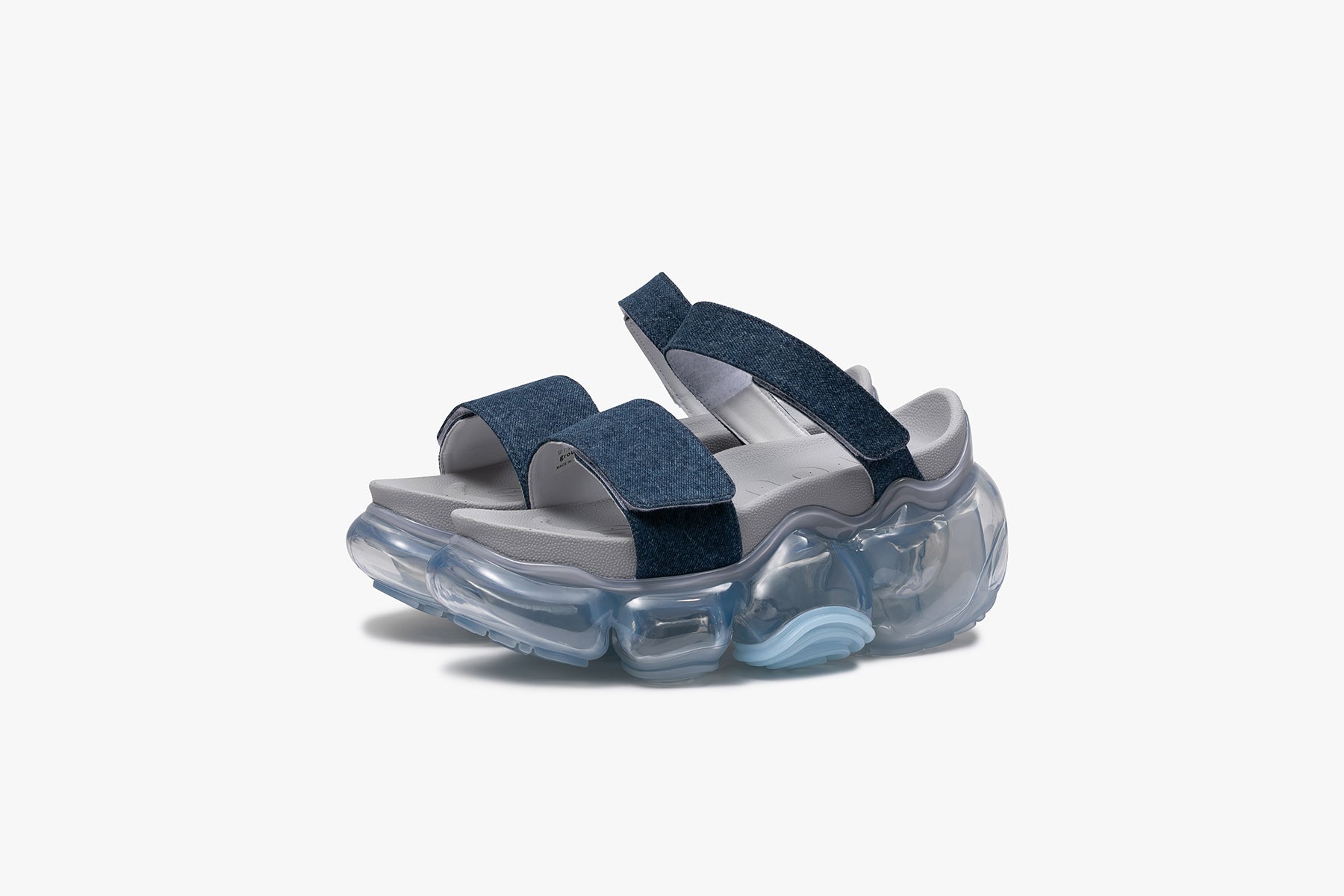 grounds MOOPIE LEATHER SANDAL DENIM INDIGO / ICEGRAY