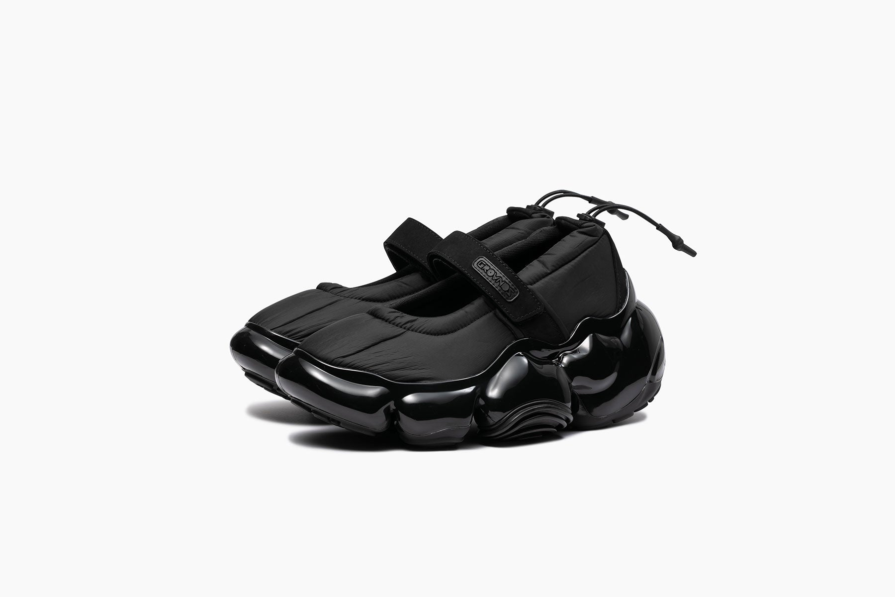 grounds MOOPIE STRAP PUMPS BLACK / BLACK SOLID