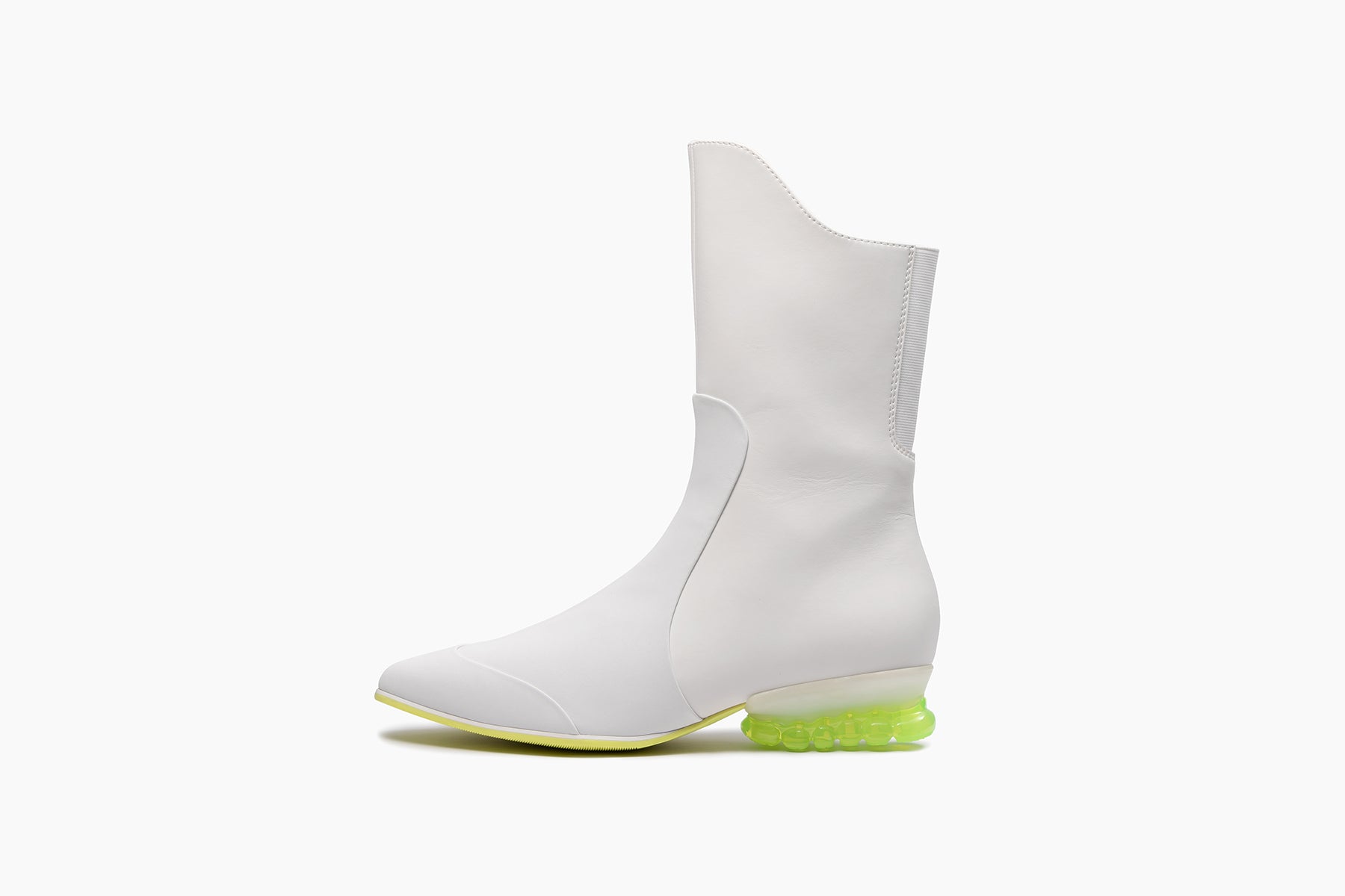 grounds BABY JEWELRY BOOTS WHITE / CLEAR NEON