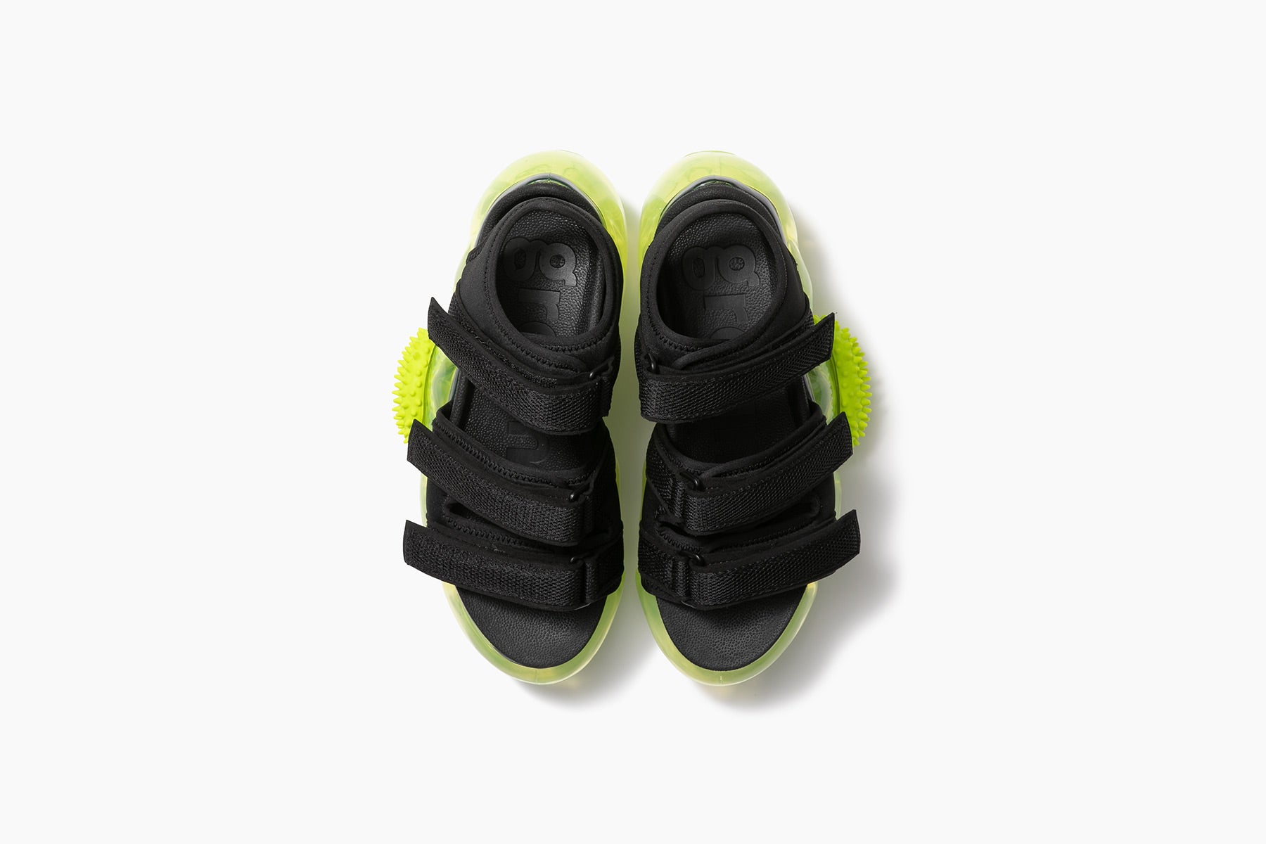 MOOPIE CATERPILLAR SANDAL BLACK / NEON YELLOW