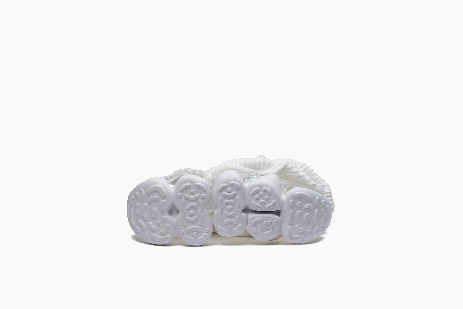 SKYSCRAPER LOOSE SOCKS KNIT - WHITE / CLEAR (スカイスクレーパー