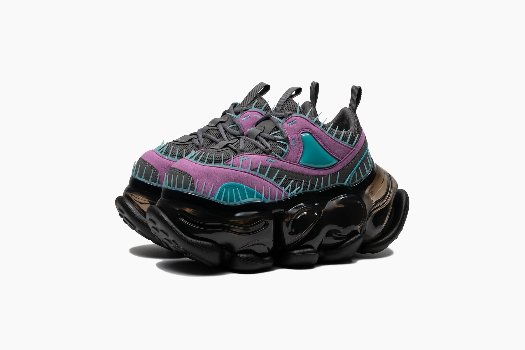 grounds SKYSCRAPER SPINA　GRAY TURQUOISE / BLACK
