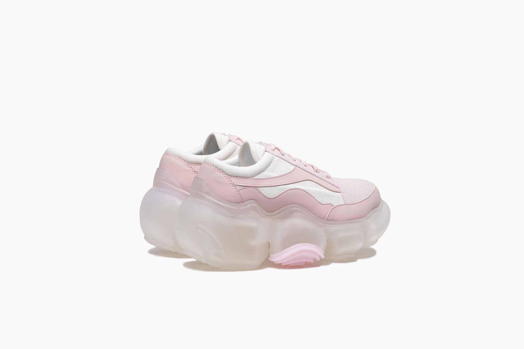 grounds MOOPIE SKATE PINK WHITE / CLEAR MATTE