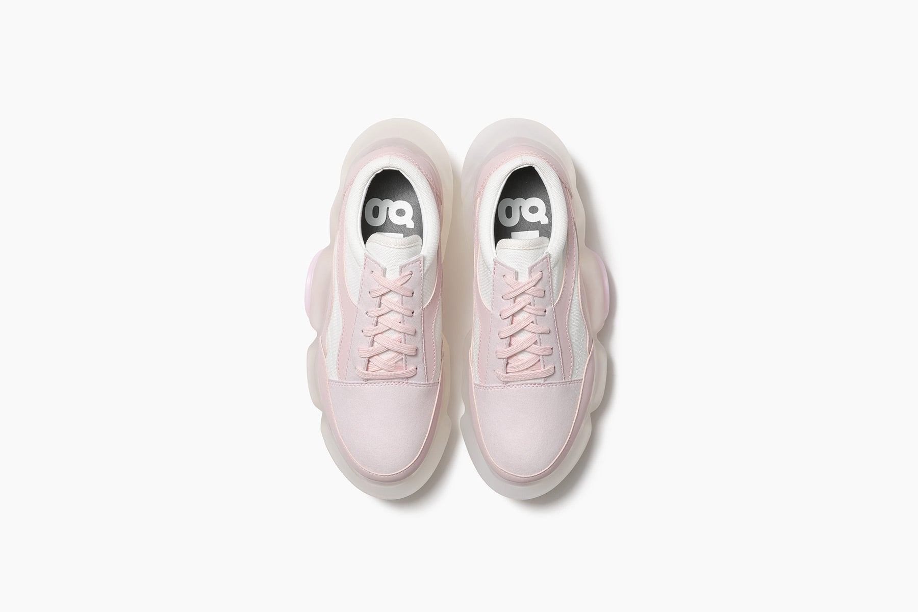 grounds MOOPIE SKATE PINK WHITE / CLEAR MATTE