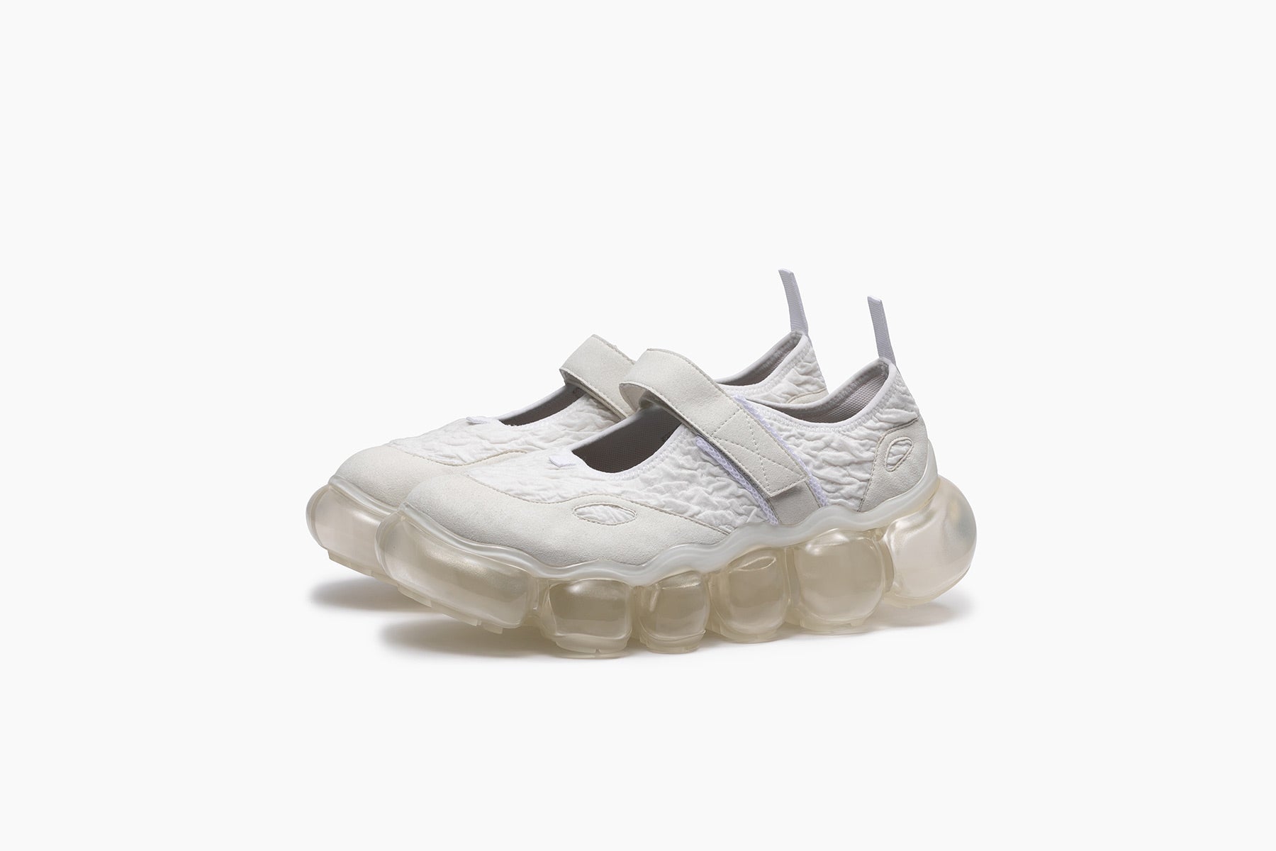 grounds JEWELRY MARY JANE　WHITE WRINKLE / CLEAR