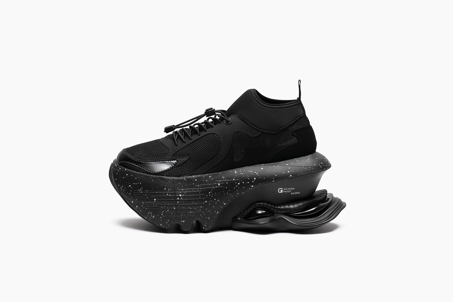 grounds JOG VISION FLUX PALACE　BLACK / BLACK WHITE SPLASH