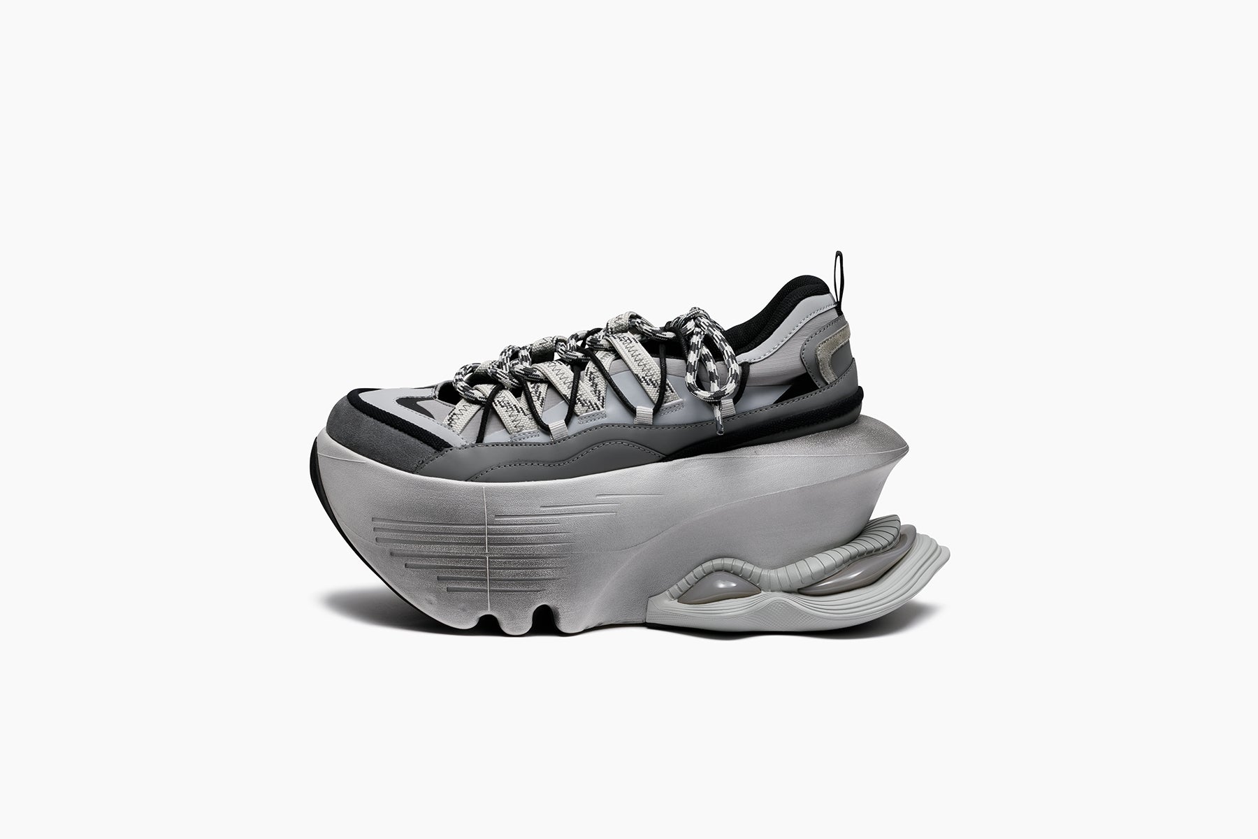 grounds JOG VISION FLUX OPEN LACE LIGHT GRAY / WHITE