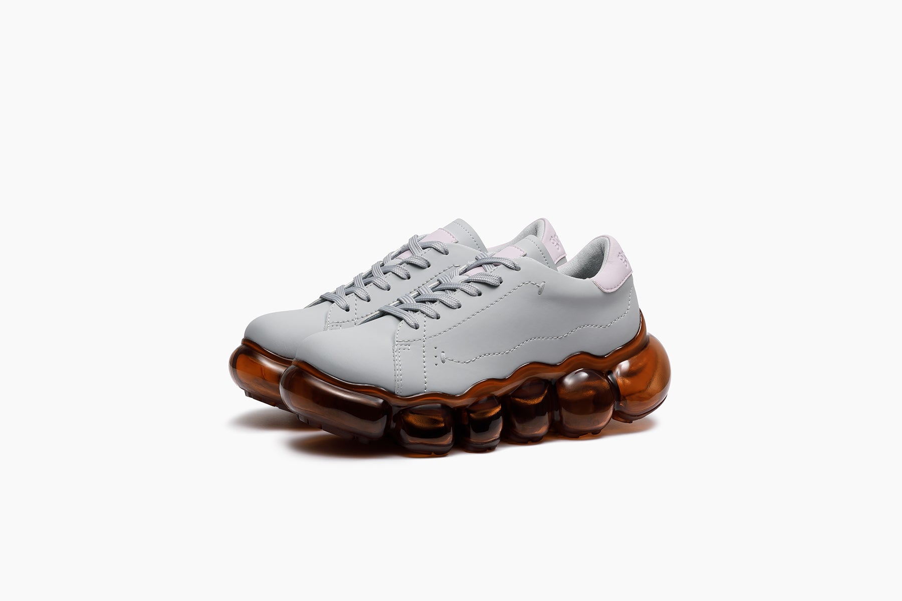 grounds JEWELRY COW　GRAY PINK / BROWN