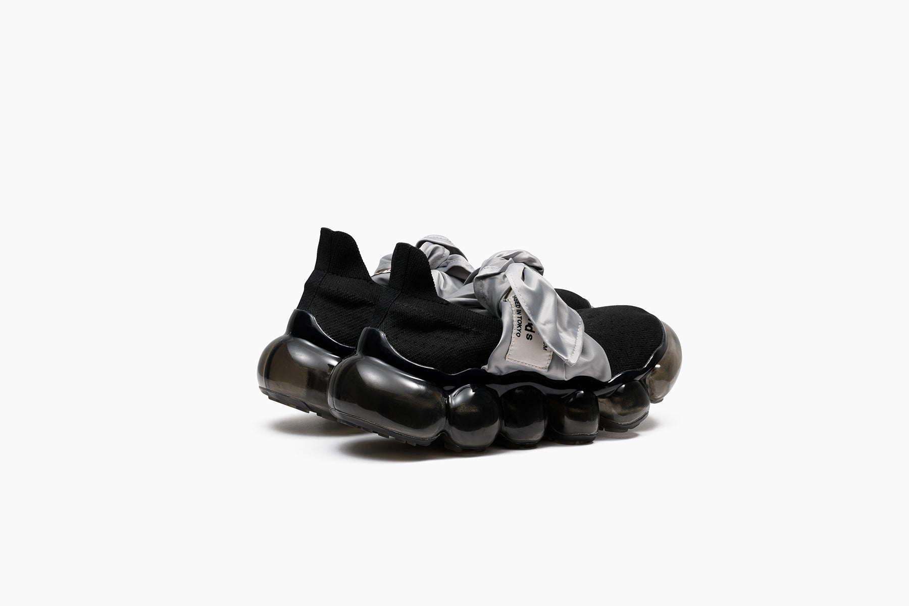 JEWELRY HANKIE PUMPS - BLACK GRAY / BLACK (ジュエリー ハンキー