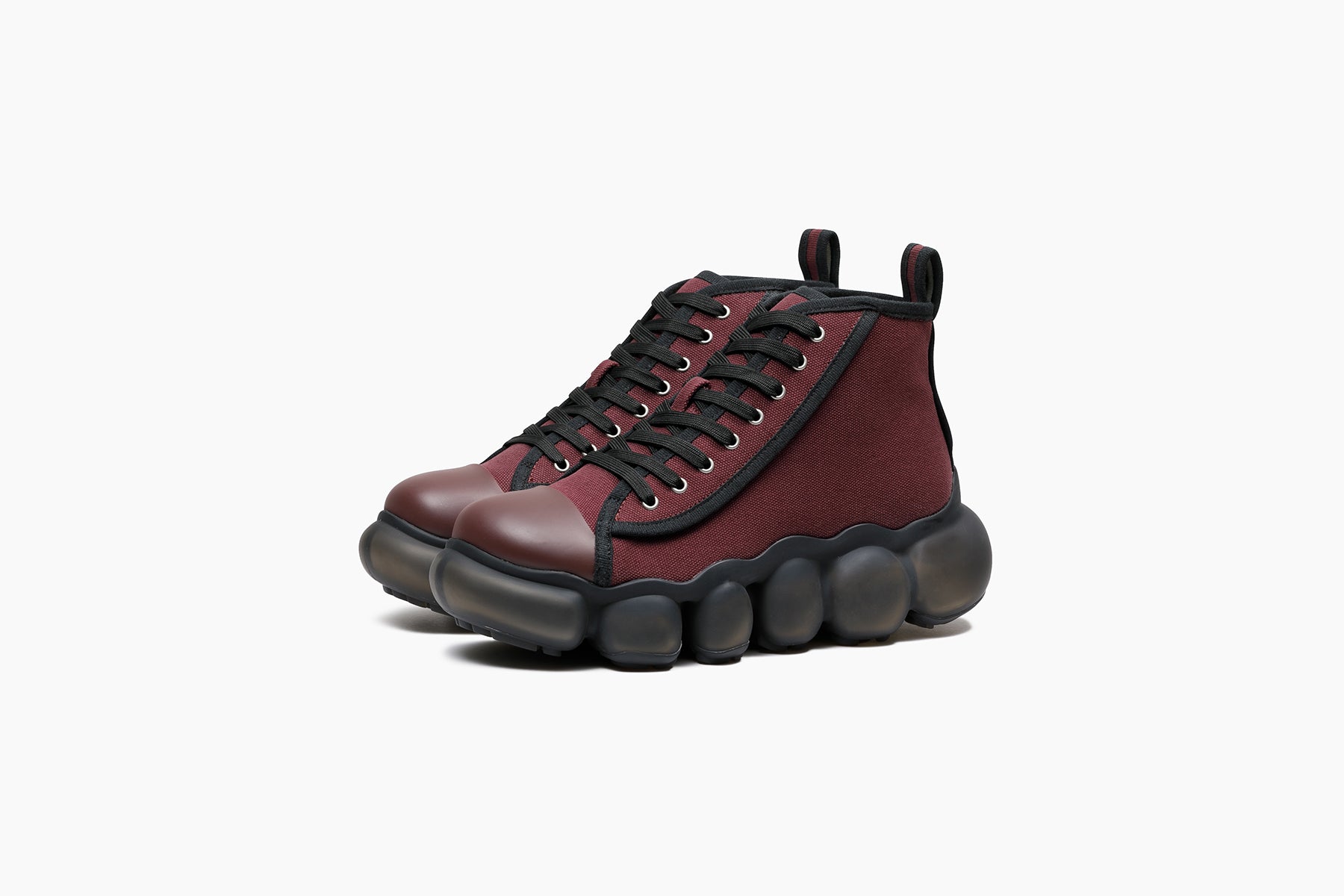 grounds JEWELRY HIGHCUT　BURGUNDY BLACK / BLACK MATTE