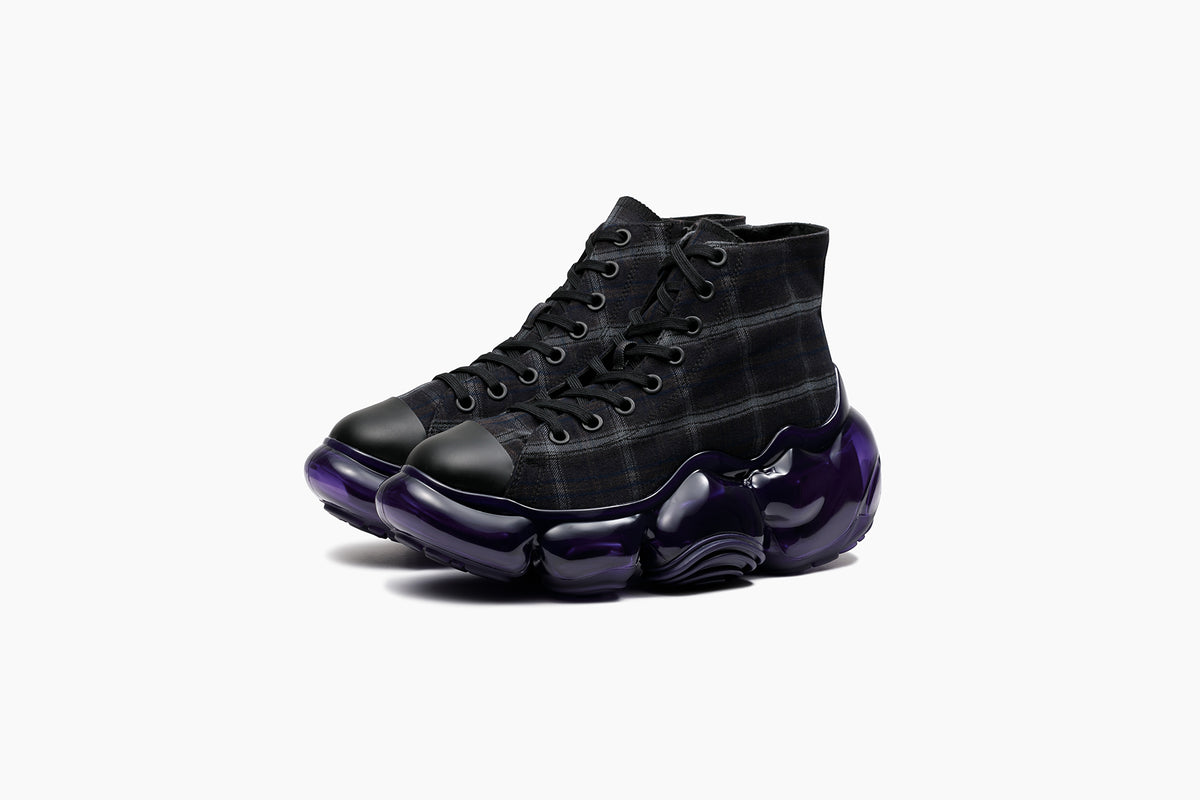 grounds MOOPIE HIGHCUT PURPLE PLAID / PURPLE