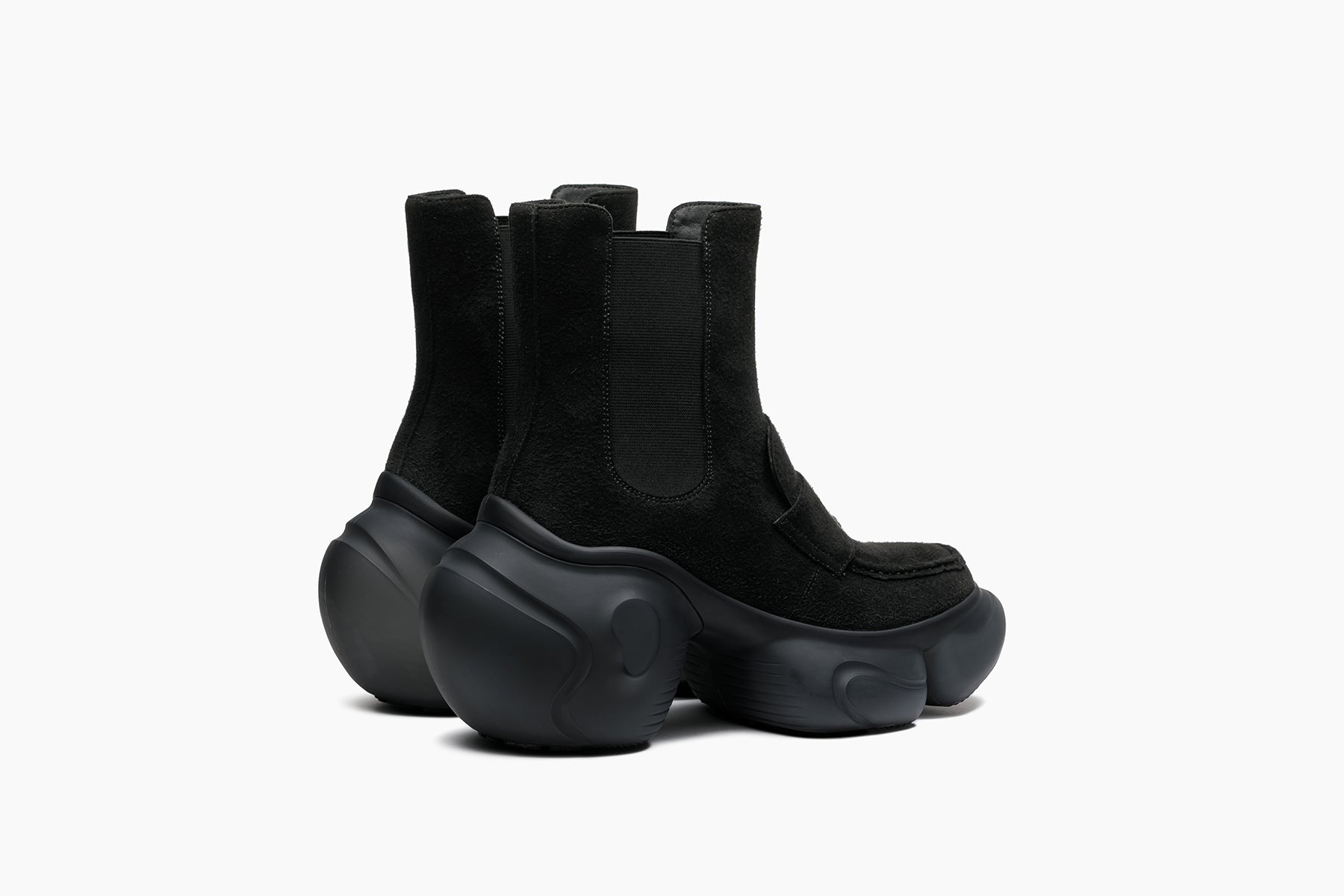 grounds LOOPIE LOAFER BOOTS BLACK SUEDE / BLACK MATTE