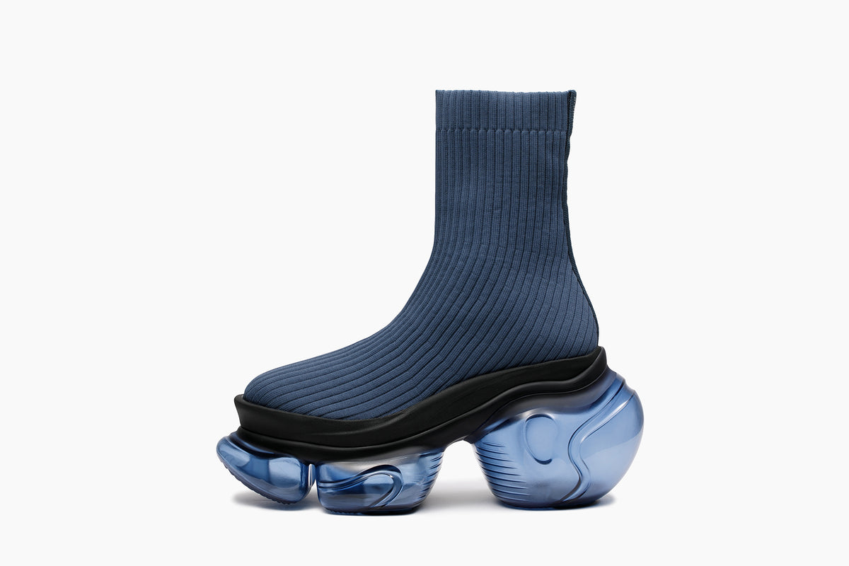 grounds LOOPIE PETIT RIB SOCK NAVY / NAVY