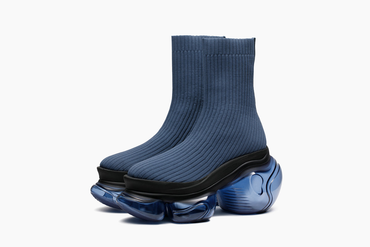 grounds LOOPIE PETIT RIB SOCK NAVY / NAVY