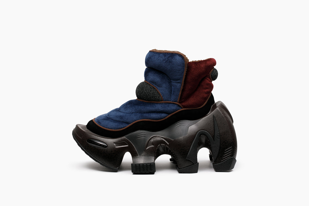 grounds BAT YOKYAKUME NAVY BURGUNDY / BROWN SPLASH