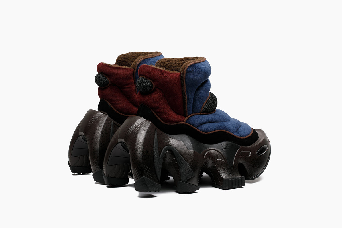 grounds BAT YOKYAKUME NAVY BURGUNDY / BROWN SPLASH