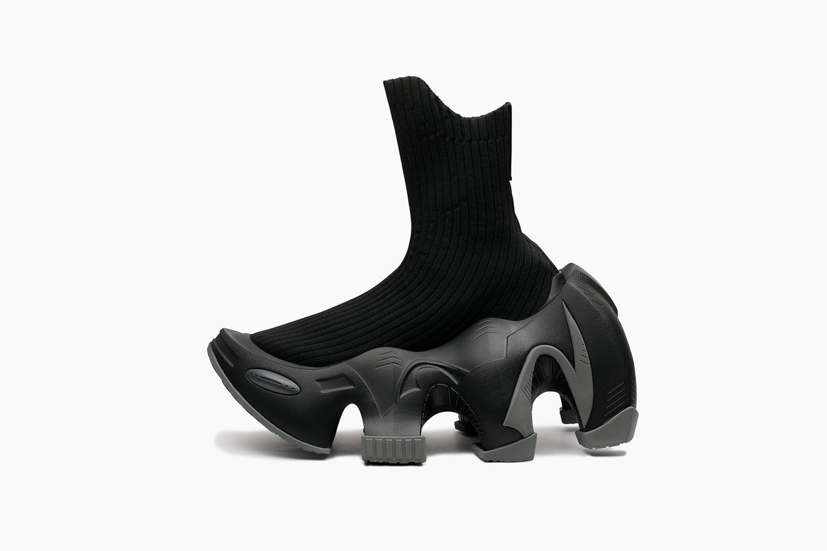 grounds BAT RIB SOCK BLACK / BLACK GRAY