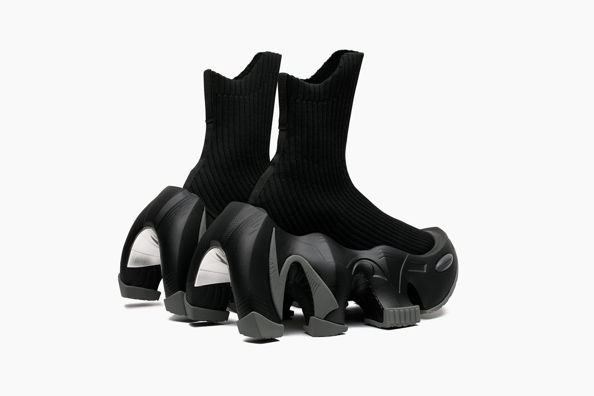 grounds BAT RIB SOCK BLACK / BLACK GRAY