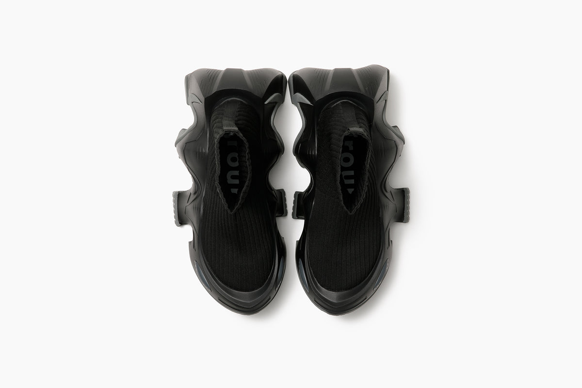 grounds BAT RIB SOCK BLACK / BLACK GRAY