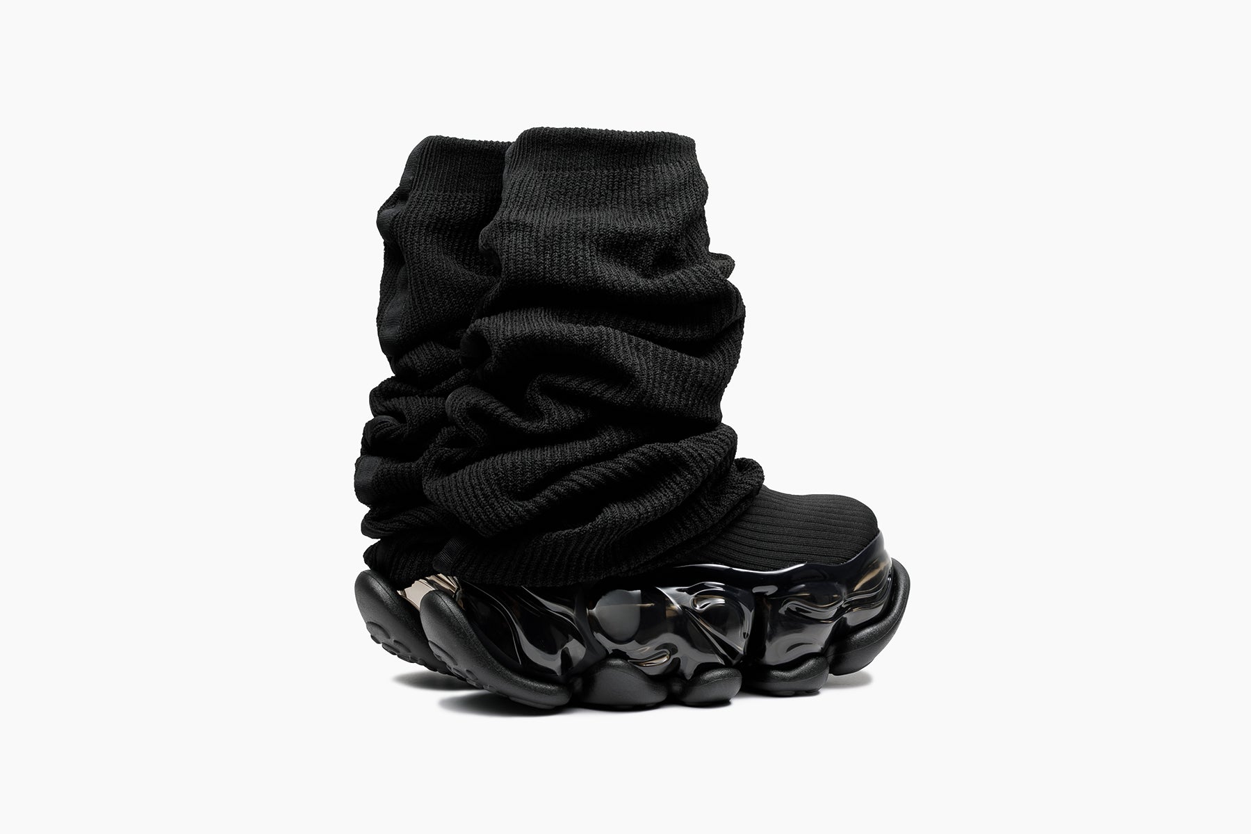 grounds SKYSCRAPER LOOSE SOCKS KNIT BLACK / BLACK