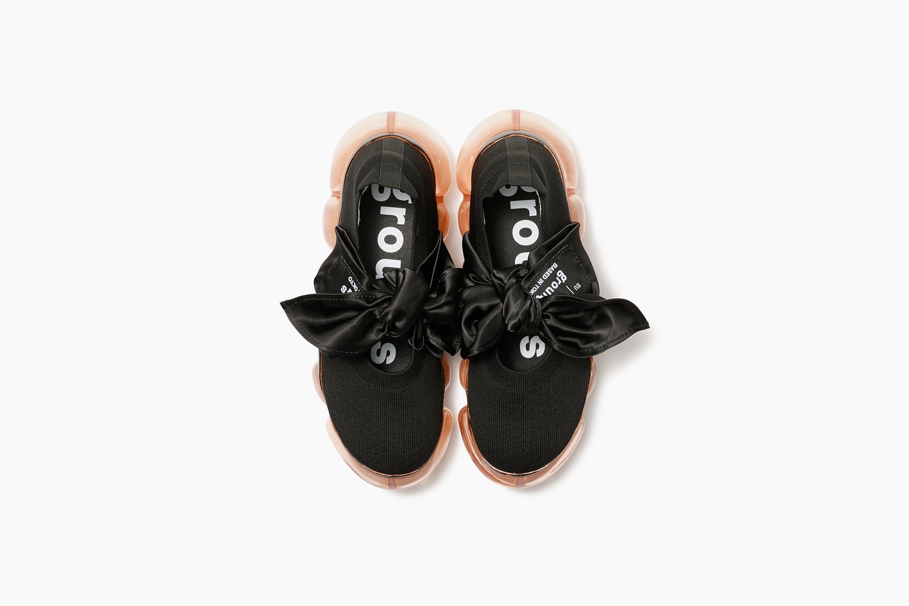 JEWELRY HANKIE PUMPS - BLACK / ORANGE (ジュエリー ハンキー