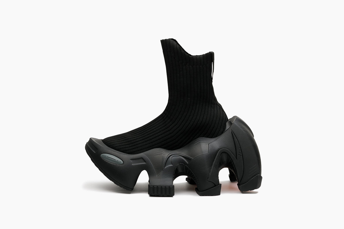 grounds BAT RIB SOCK BLACK GRAY / BLACK NEON ORANGE
