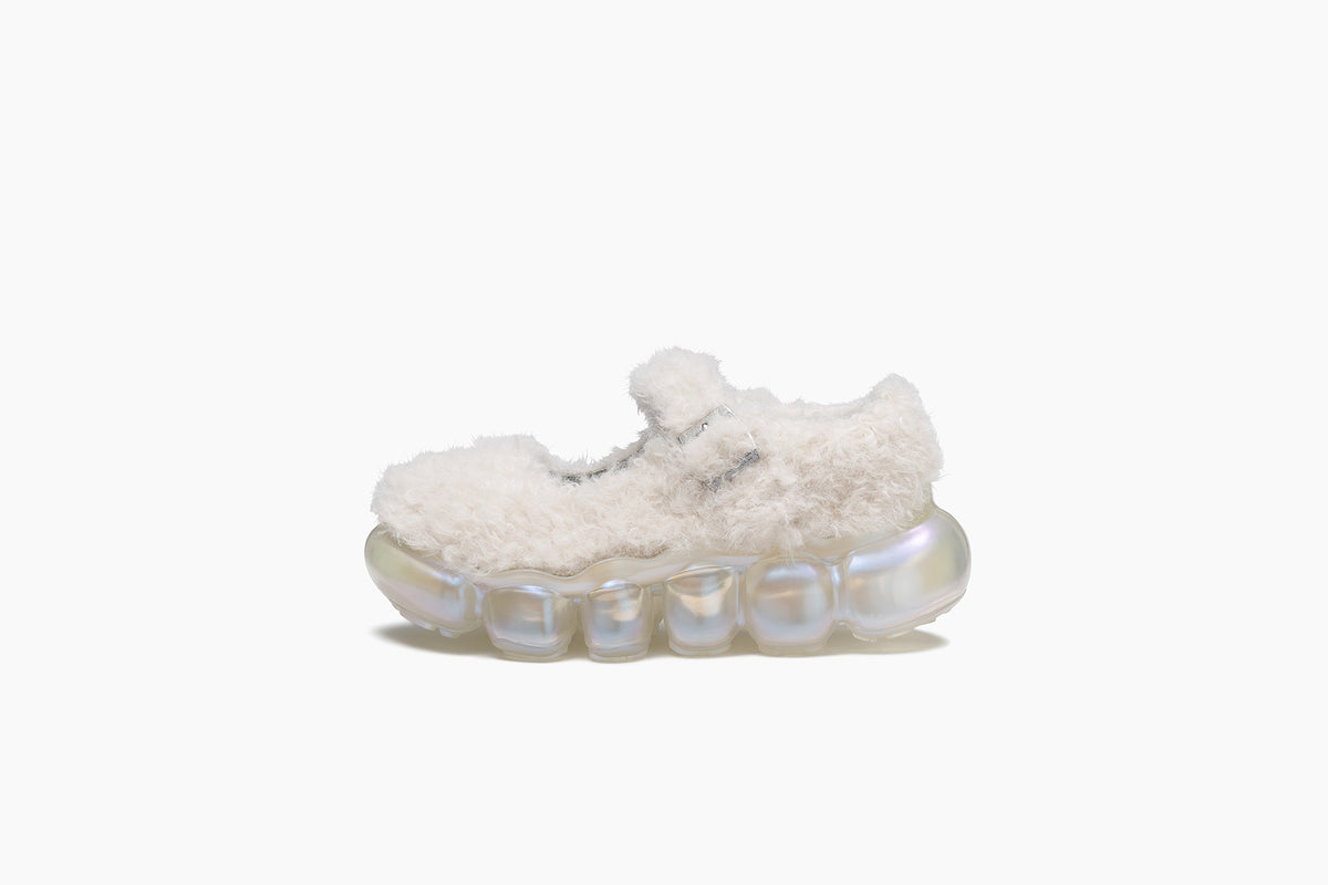 grounds JEWELRY PEBBLE BOA CREAM / CLEAR AURORA