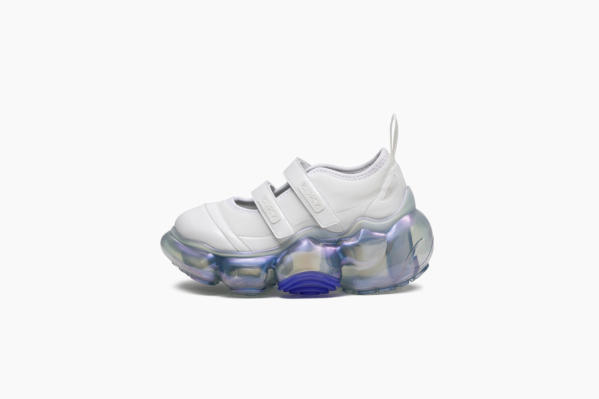grounds MOOPIE MARY JANE DOUBLE WHITE / ICE GRAY AURORA