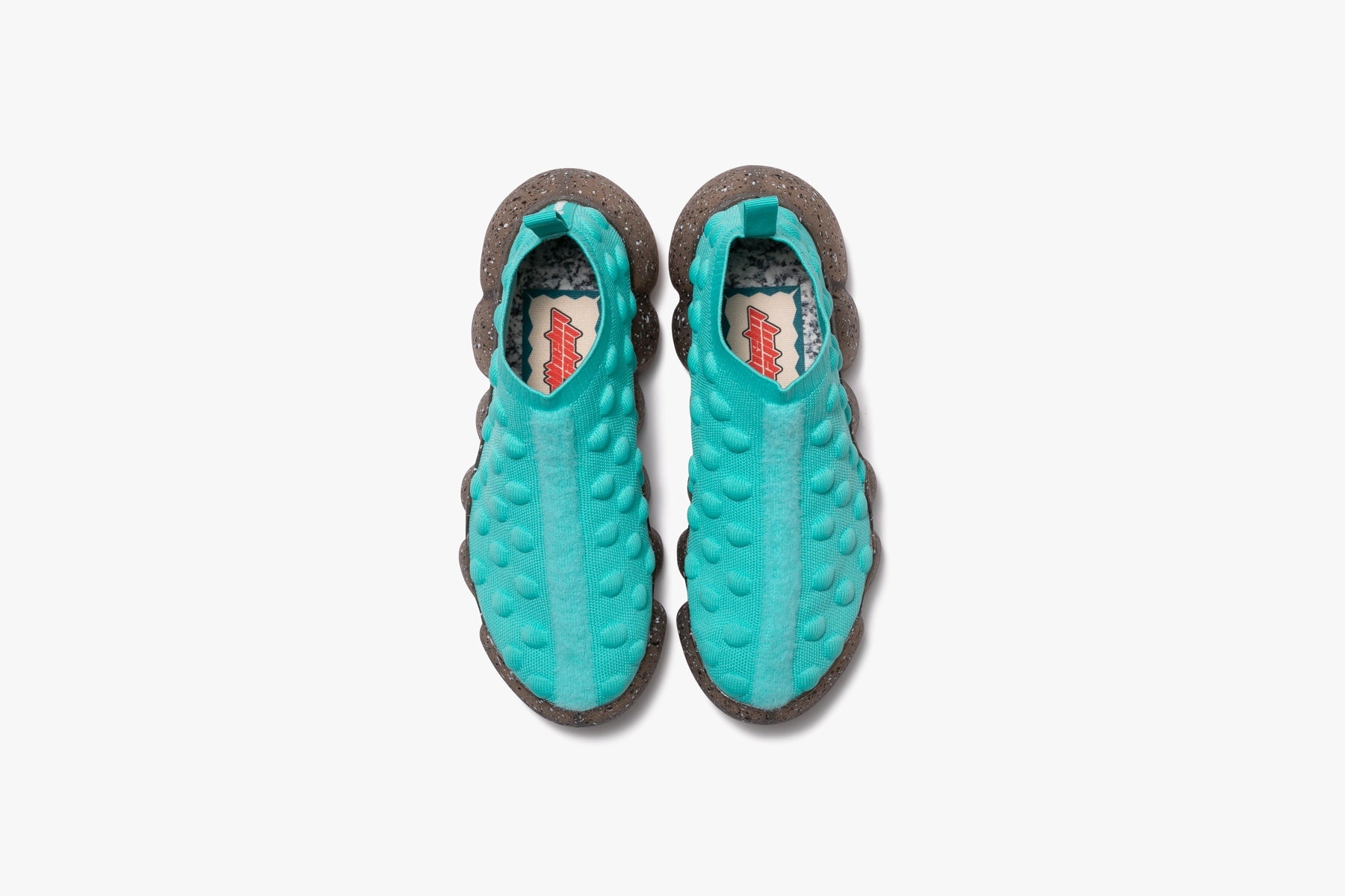 grounds JEWELRY x BERNHARD WILLHELM 09|low trainer with mohawk / POOL TURQUOISE