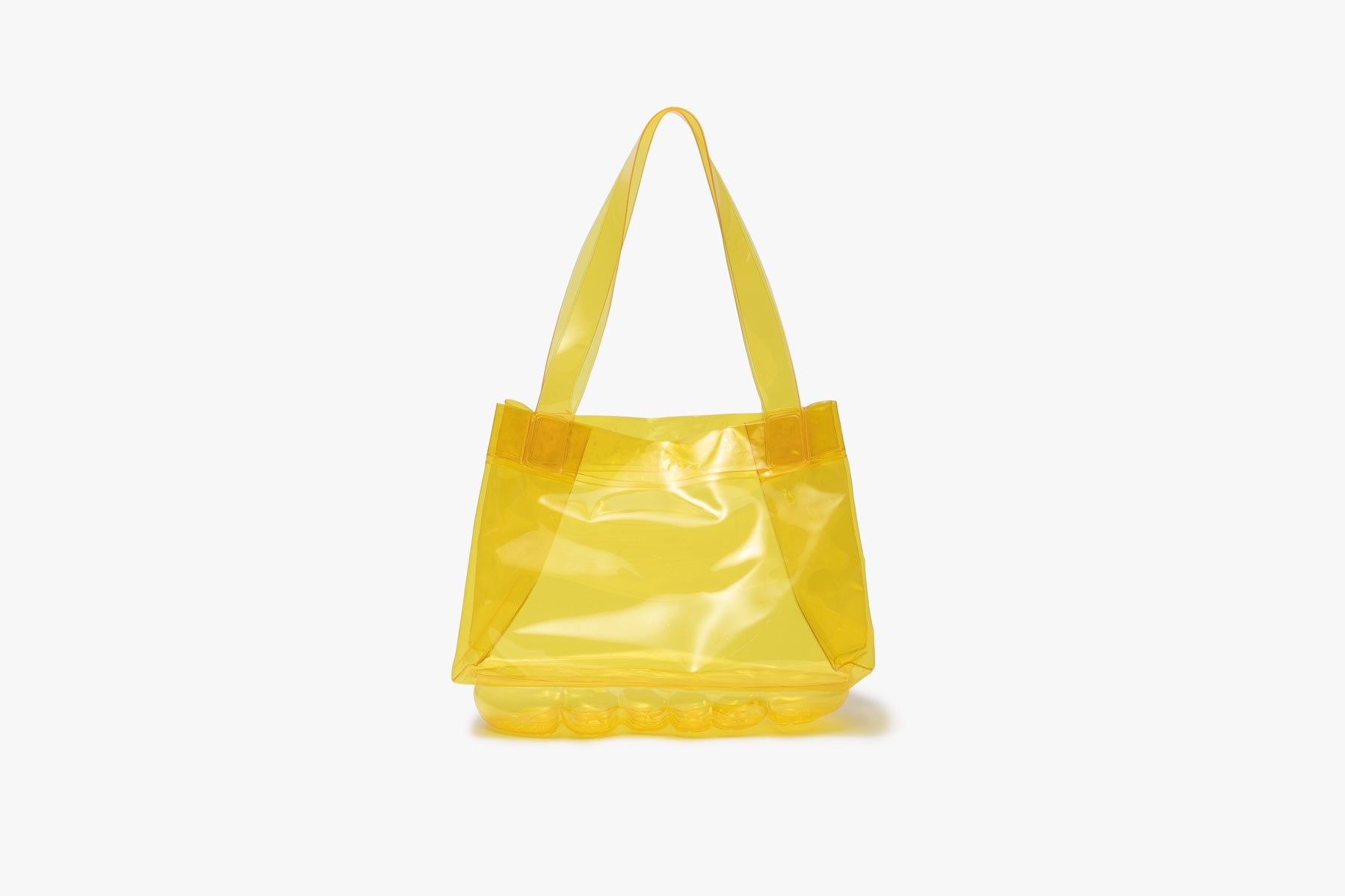 grounds CLEAR TOTE BAG YELLOW