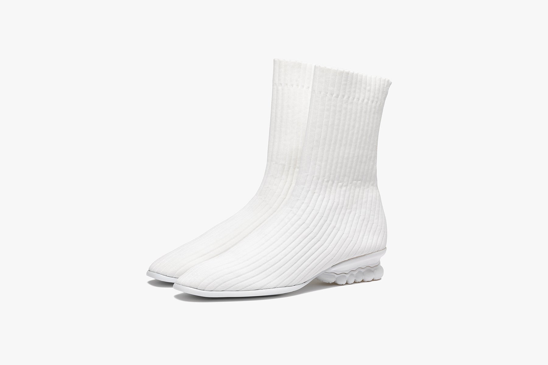 grounds BABY JEWELRY RIB SOCK WHITE / WHITE SOLID