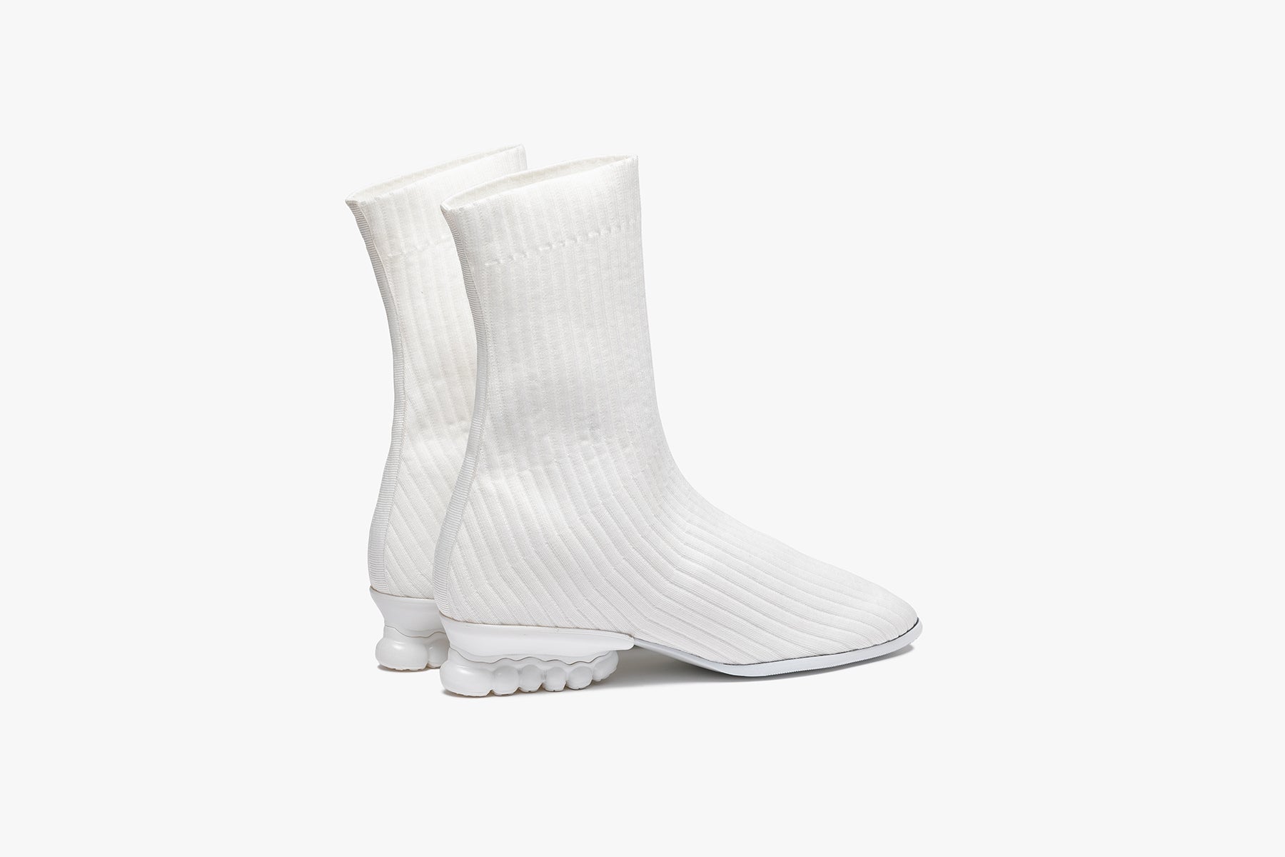 grounds BABY JEWELRY RIB SOCK WHITE / WHITE SOLID