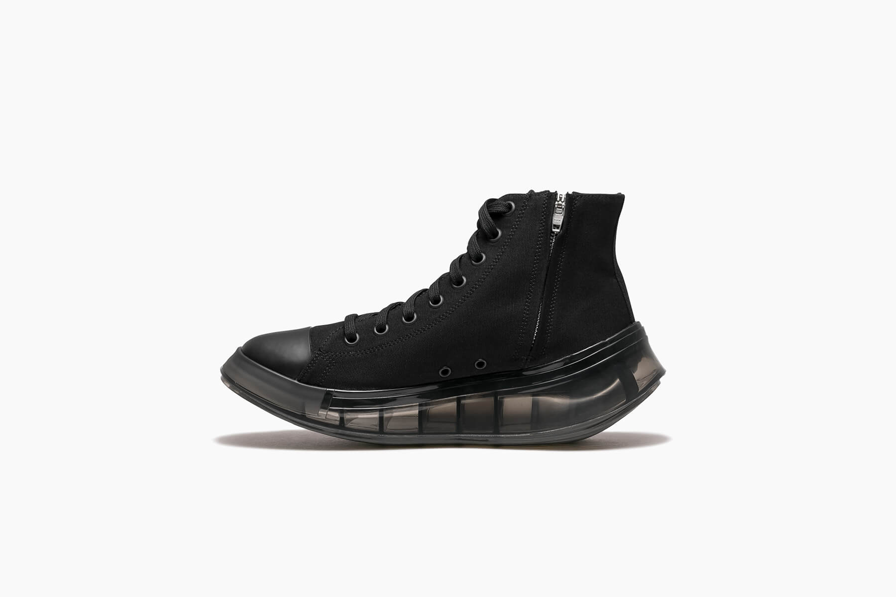 grounds VORTEX HIGH CUT BLACK CANVAS ZIP / BLACK