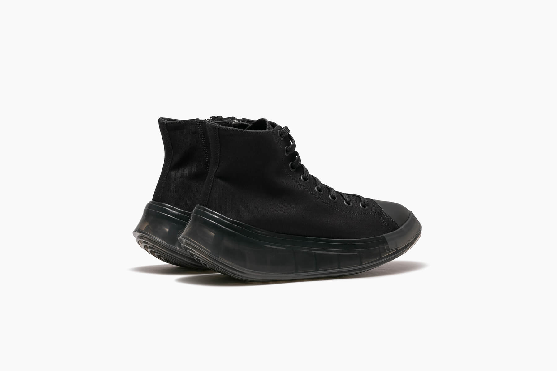 grounds VORTEX HIGH CUT BLACK CANVAS ZIP / BLACK