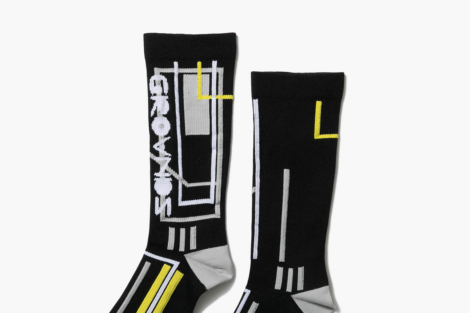 grounds HIGH CUT SOCKS - BLACK